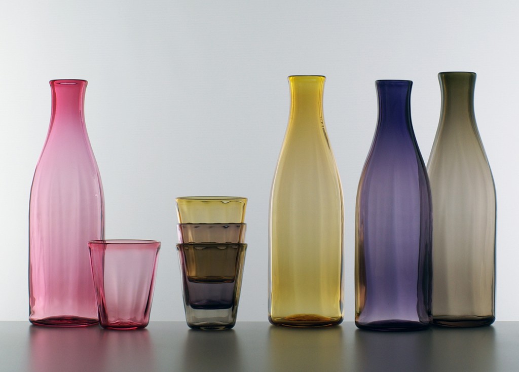 Collection Gem carafe and glasses LindeanMillGlass