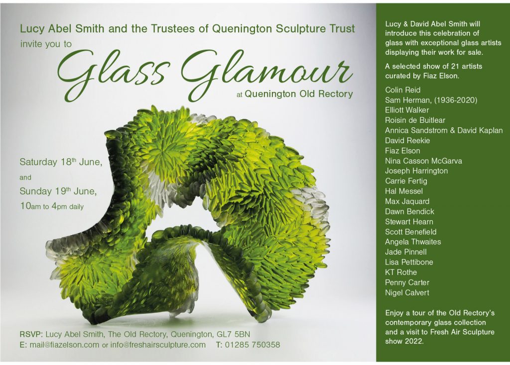 Invitation to the Glass Glamour Exhibition